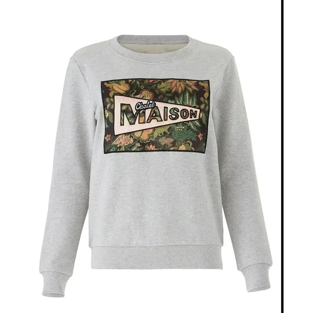 Scotch & Soda Chalet Maison sweatshirt gray size M